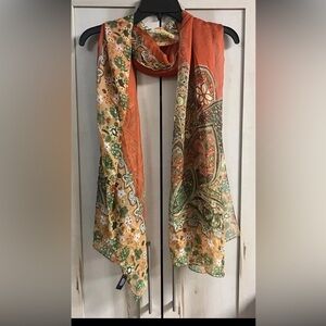 Beautiful Colorful Floral Scarf By Amanda Blu